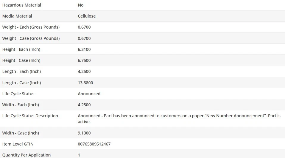 Filtro de aceite de motor OEM WIX para MERCEDES-BENZ 500SEL 1992-1993 V8-5,0 L Foto 4 de 4