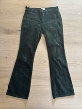 Pilcro Anthropologie Bootcut Corduroy Trouser Pants Size 29 x 31 High Rise Green