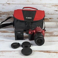 Canon EOS Rebel T6 DSLR Camera Red EF-S 18-55mm IS II Lens Bundle
