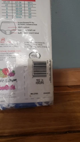 RARE VINTAGE 1999 SIZE 4 Girls' Fruit Of The Loom Funpals Pokemon Underwear  - 画像5/6