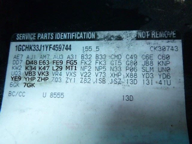 Estuche de transferencia Chevrolet Silverado 2000 15016965 6737 Foto 3 de 4