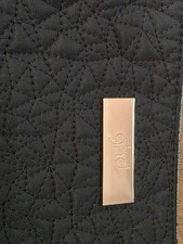 GHD Black with Gold Plates and Zip Travel Case Bag for Hair Accessories 12inx6in