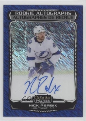 2022-23 O-Pee-Chee Platinum Rookie Blue Traxx Nick Perbix #R-NP Auto 06of