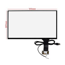 15.6 inch 16:9 Capacitive Multi Touch Screen 355 208mm USB Controller for LCD