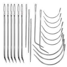 20-Piece Heavy Duty Leather Sewing Needles Kit Curved, Sack  Upholstery Needles