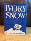Vintage Ivory Snow Detergent Box 12oz Procter & Gamble - Safe for Silks Woolens