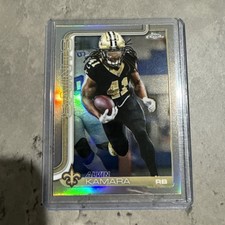 2025 Topps Chrome Alvin Kamara Silver Refractor #215 New Orleans Saints