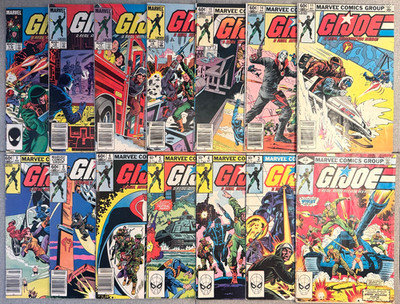 G.I. Joe: A Real American Hero #1-19 Lot of 14 Marvel Run Many 1st Apps VG range