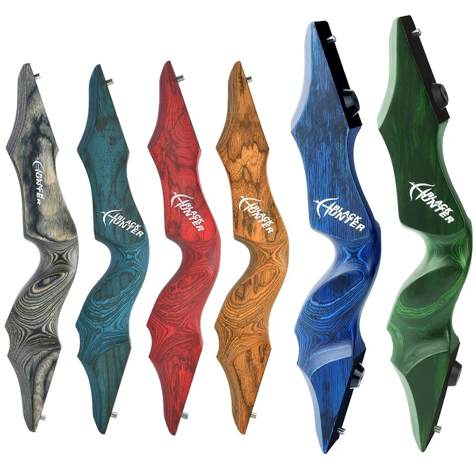 60" Recurve Bow Arrows Set 20-60lbs Bamboo Limbs Shooting Archery Hunting RH LH - Image 2 of 4