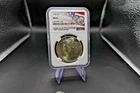1924 Peace Dollar NGC MS 63 Morgan to Peace Anniversary Slab 90% Silver