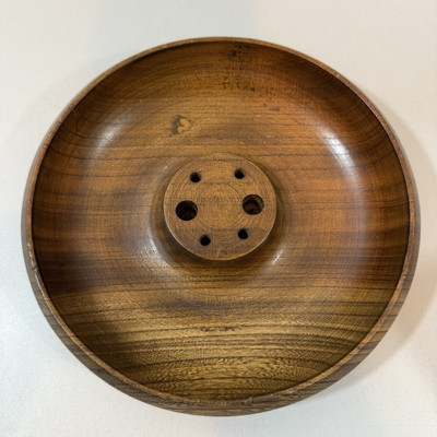 Vintage Wood Nut Bowl Made in Japan Mid Century MCM