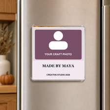 Photo Magnet Personalized Maker Craft Custom Name Studio Year