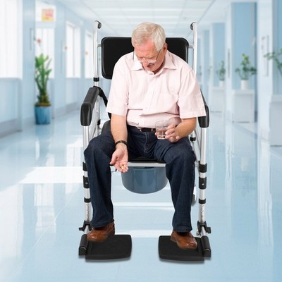 Shower Chair Height Adjustable Freestanding Folding Shower Chair w/ Bidet 160kg