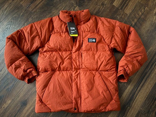 NEW Mountain Hardwear Men's Nevadan 650-Down orange Winter Parka SZ XL