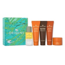 NWT Origins 5 Piece Skincare Collection - Cleanser Serum Cream Beauty Gift Set