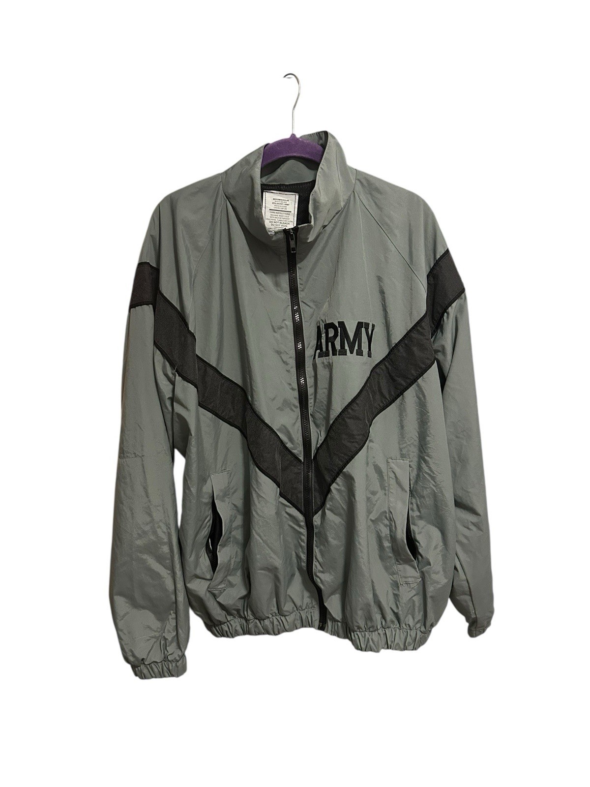 US Army Military Physical Training PT Uniform Sweat Jacket IPFU Medium Regular