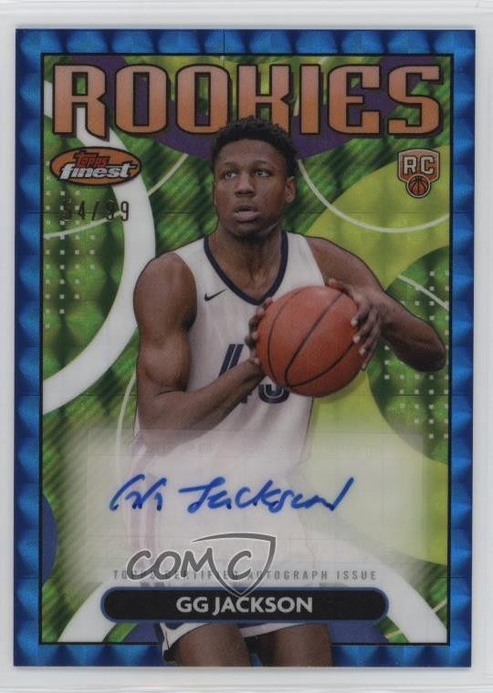 2023 Topps Finest Rookie Blue Geometric Refractor 54/99 GG Jackson Auto RC 1ai1