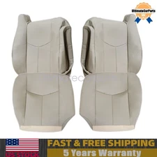 For 2003-06 Chevy Tahoe Light Tan 522 52i Driver Passenger Bottom-Top Seat Cover