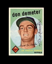 Don Demeter Signed Authentic 1959 Topps Los Angeles Dodgers Autograph