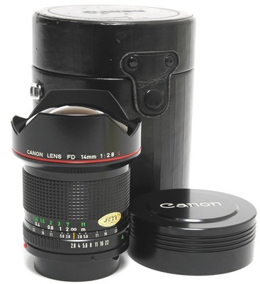 Canon FD Lens 2.8/14mm L FD clean condition w. caps