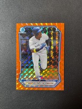 2026 Bowman #BCP-25 Juan Sanchez 1st Prospect Orange Geometric 18/25 BJJH