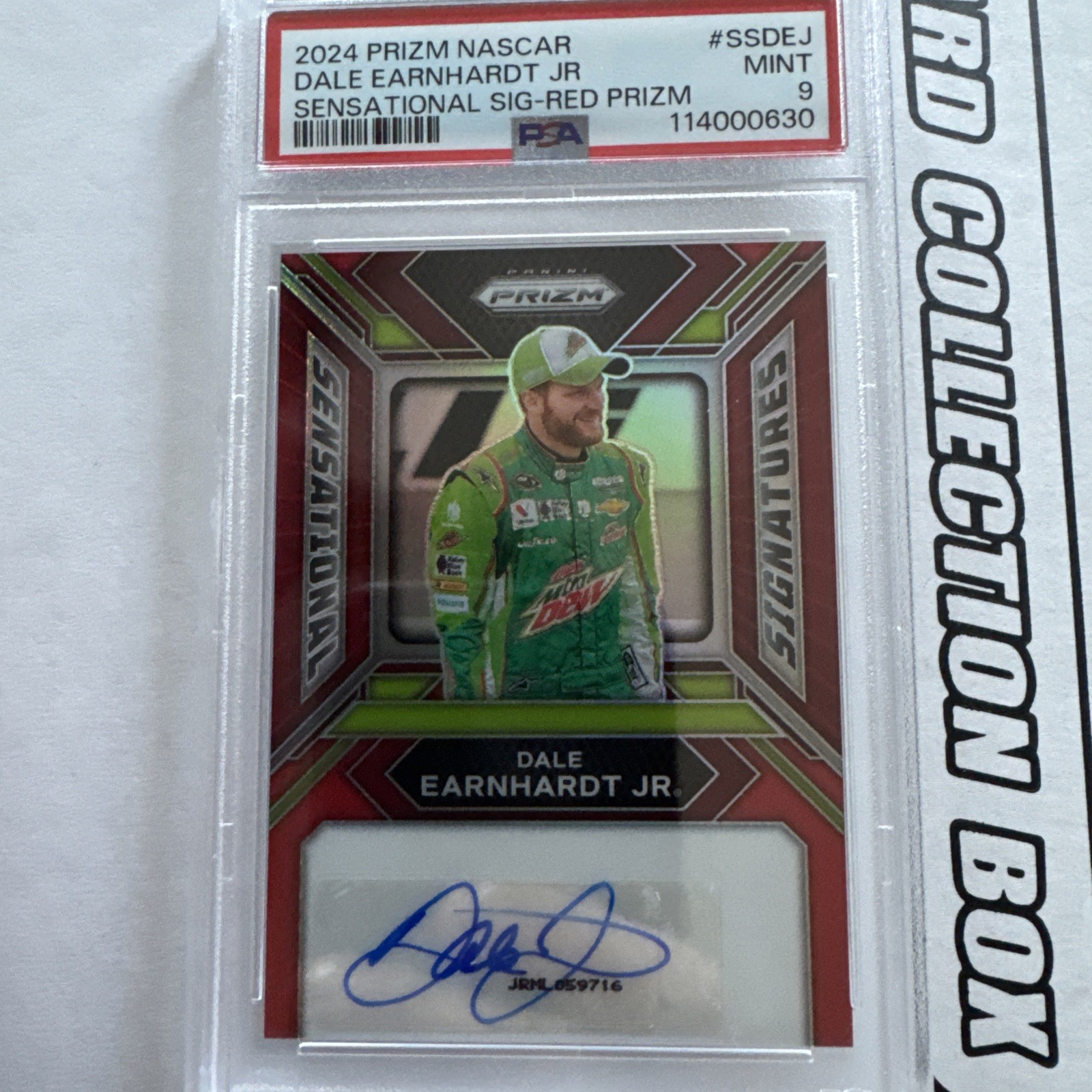 2024 Panini Prizm Red Car Number Match Dale Earnhardt Jr Auto /25 Hendrick