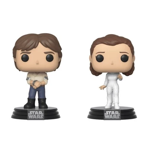 Funko Pop! Star Wars The Empire Strikes Back Han Solo & Princess Leia 2-Pack New