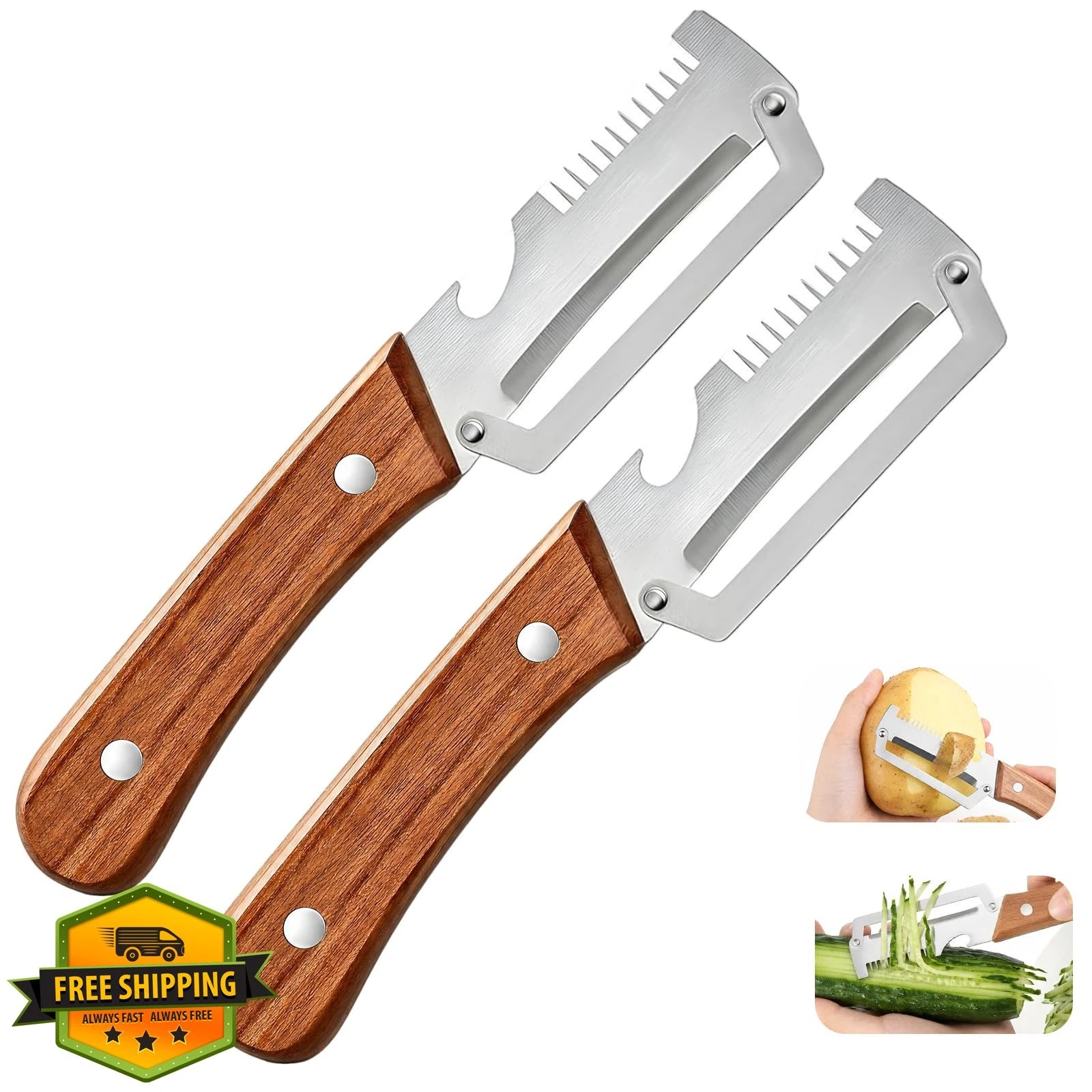 Generic 2PC 3-in-1 Peeler
