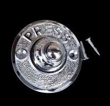 Round  Push Button Door Bell  with Chrome silver finish Main Wire 