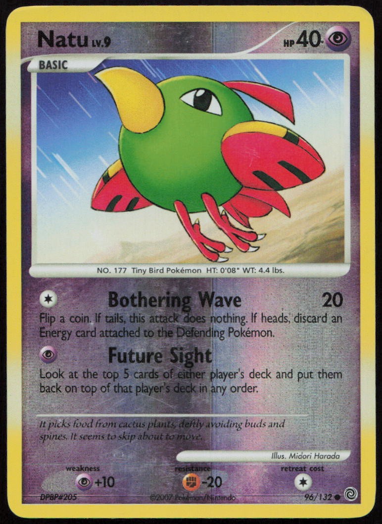 Natu 96/132 MP Secret Wonders Common Reverse Holo Pokemon