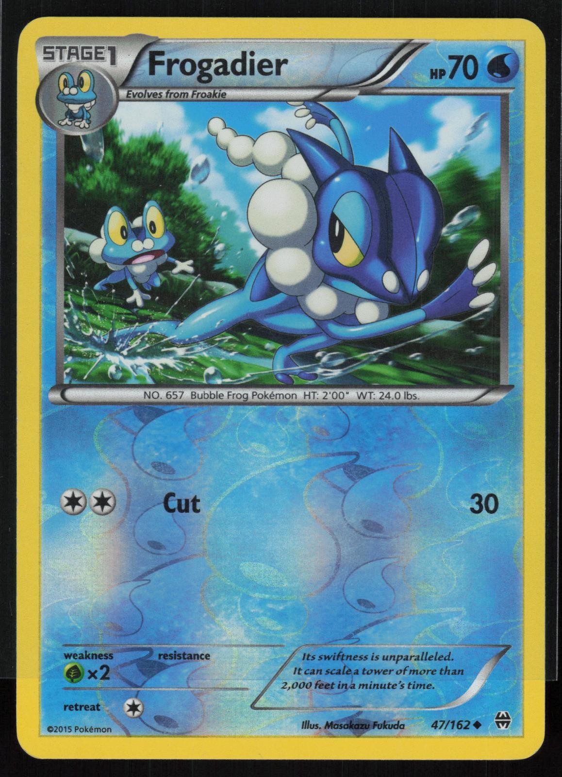 Frogadier 47/162 Uncommon BREAKthrough Pokemon Reverse Holo LP