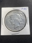 1935 Peace Silver Dollar $1 Last Year Issue High Grade AU+ Coin