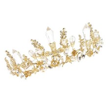 Braut Hochzeit Abschlussball Strass Kristall Krone Haarband Stirnband Diademe