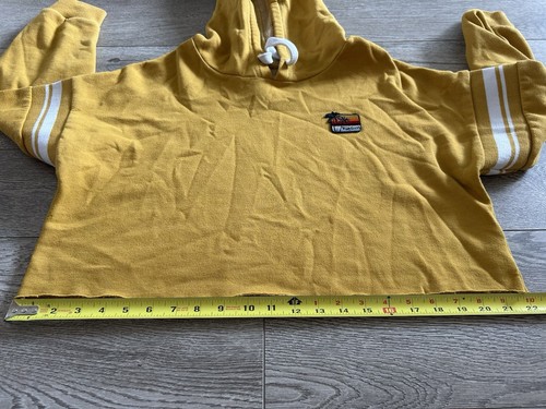 Rip Curl Women’s Hoodie Size XS - Rip Gurl Cropped Sweater - Gold Mustard - Picture 4 of 6