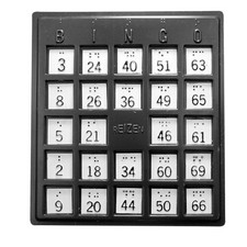 Braille Plastic Bingo Board