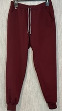 Men  s Figs Burgundy Jogger Scrub Pants Size M
