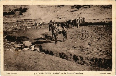 CPA MOROCCO FLANDRIN (9)-CAMPAGNE DU MOROG - La source d'ifess - fess (114096)