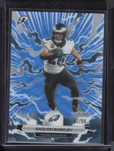 Saquon Barkley Base Set · Blue Surge 67/99 #80 2025 Topps Resurgence