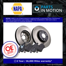 2x Vented Brake Discs and Pads fits VOLVO V60 Mk1 2.0D Front 10 to 18 300mm Set