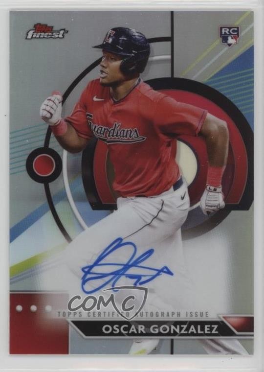 2023 Topps Finest Finest Auto Oscar Gonzalez #FA-OG Auto al8