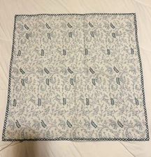 John Robshaw Textiles Madhavi Light Indigo Decorative Pillow Cover 22x22in NWT