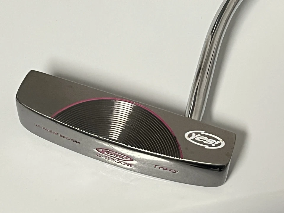 Yes! PINK Golf C-Groove Tracy Putter RH 33" & FREE Magnetic Ping Blade Headcover - Image 3 of 4