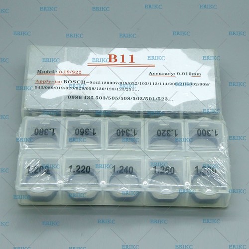 50pcs B11 Injector Adjusting Shim Kits Size 1.20-1.38mm for 0445120# Injector - Picture 2 of 6
