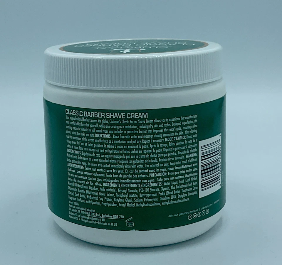Crema de afeitar Pinaud Clubman Classic Barber 16fl is / 453 ml Foto 2 de 2