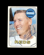 Woody Woodward Signed 1969 Topps Cincinnati Reds Autograph