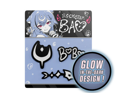 Gamersupps GG Pin Set - Rockstar Bao - In Hand