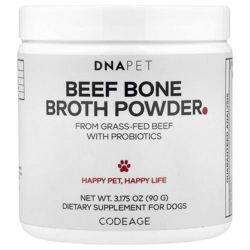 DNA Pet, Beef Bone Broth Powder, For Dogs, 3.175 oz (90 g)