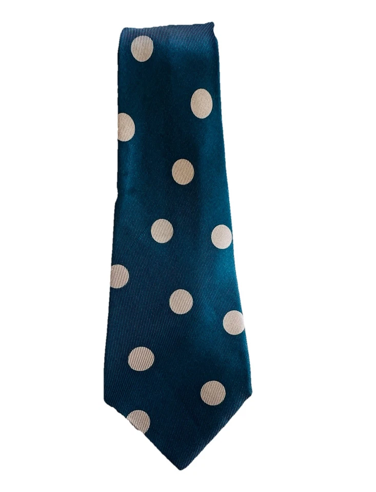 Emporio Armani Teal Polkadot 男式领带 SIlk 3.75 x 57 — 第 2/4 张图片