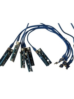 6 Pack PCE164P-N03 Ver 006C PCI-E 1X TO16 Powered Riser Pulled From Mining Rig