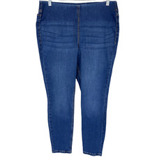 Denim  Co. Women's EasyStretch Regular Pull-On Jeggings Medium Wash Size 14